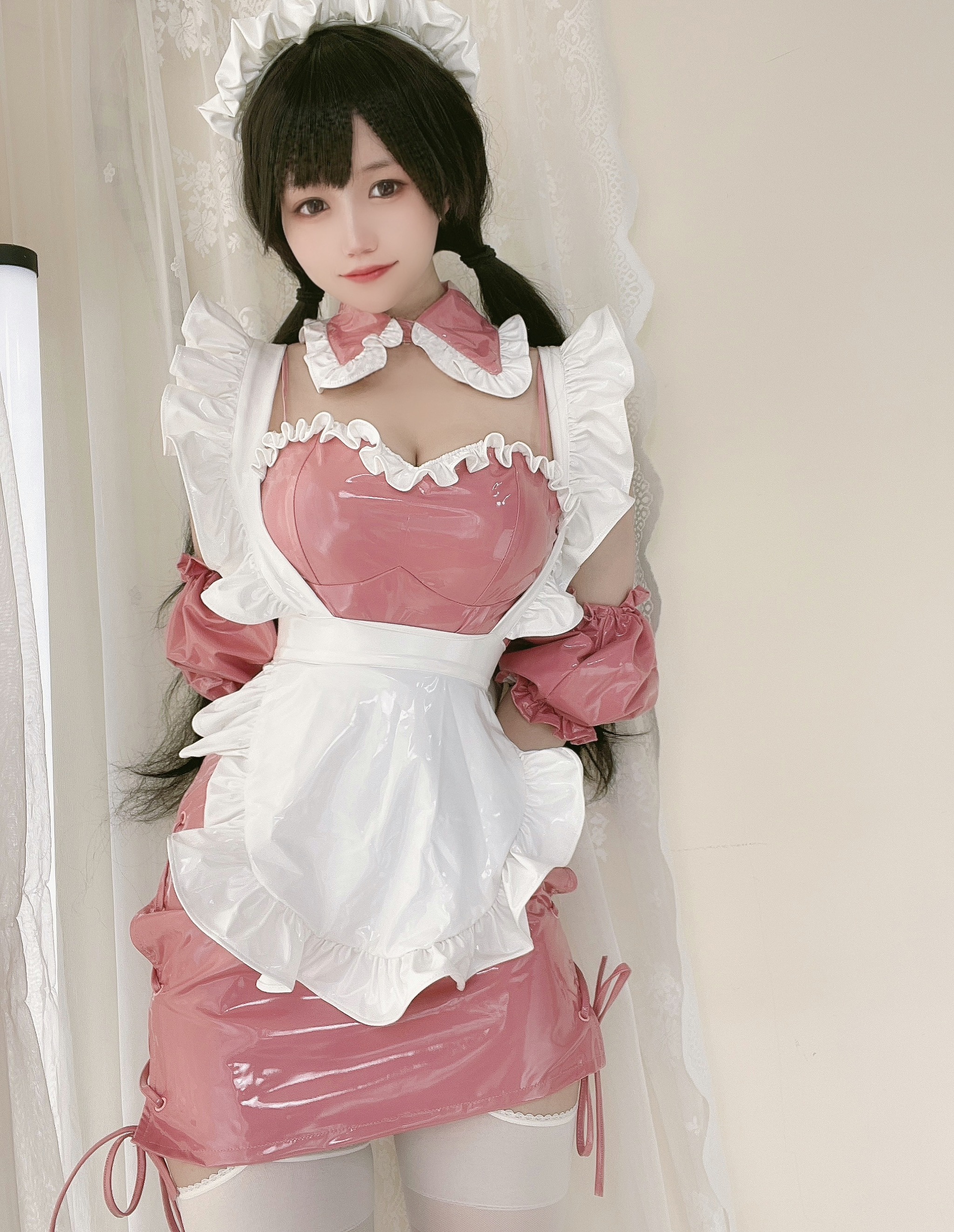 小仓千代w - NO.016 粉色漆皮女仆 [29P]-XikXak